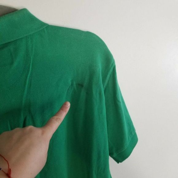 Golf Tour Large green Stripe L mens Polo Shirt Top - Picture 6 of 9